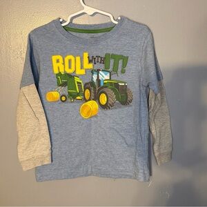 John Deere “Roll With It” Long Sleeve Tee – Toddler Size 4T